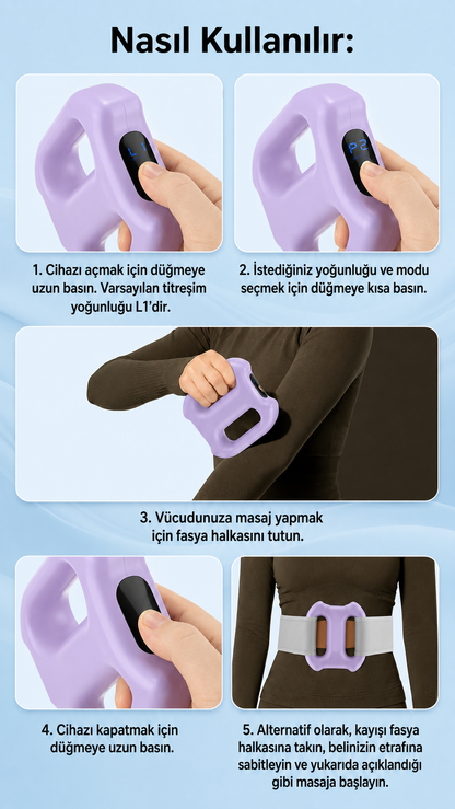 Dibelt™ Duo Akıllı Titreşimli Masaj Kemeri